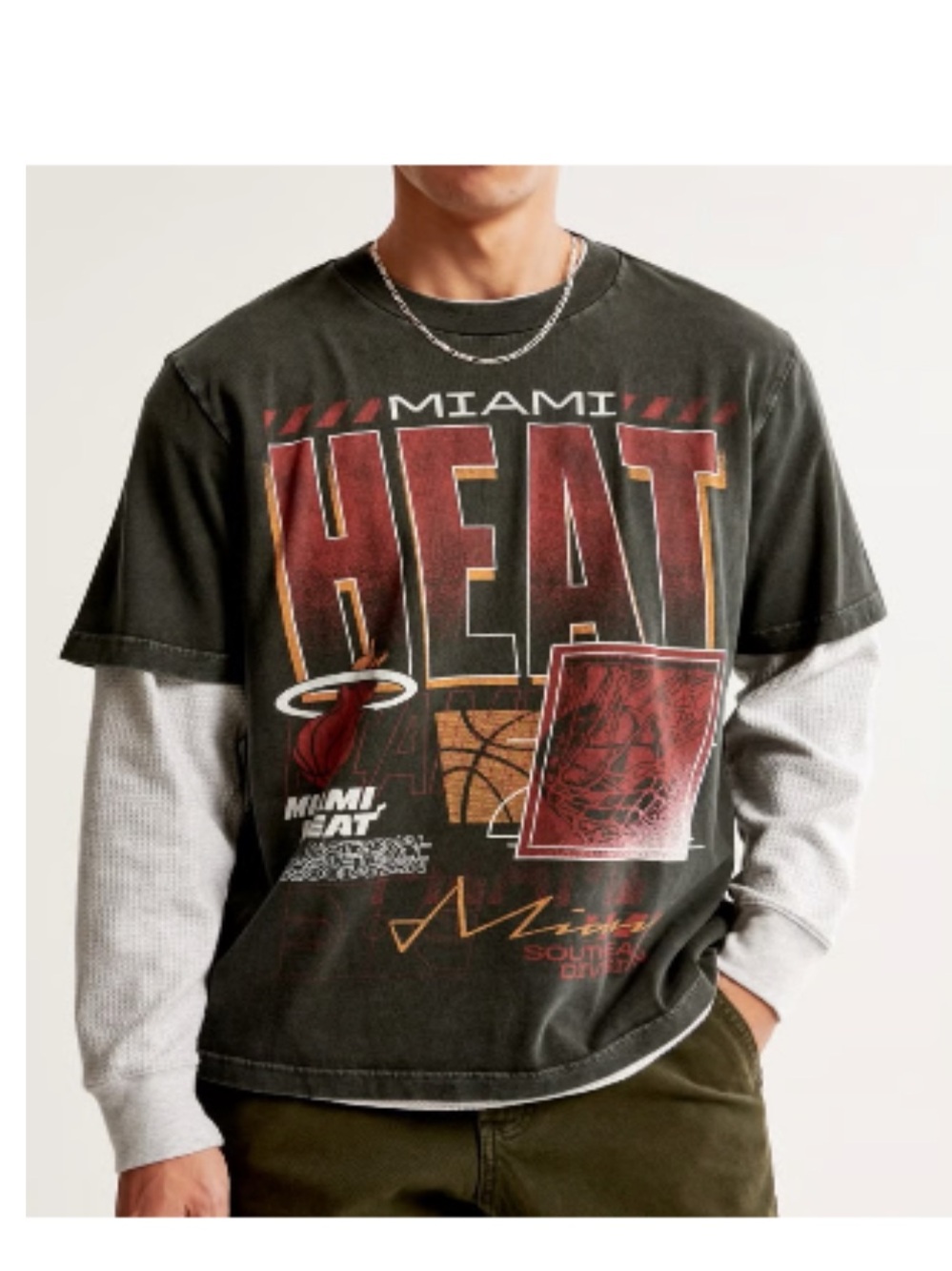 Abercrombie & Fitch Black NBA Tee